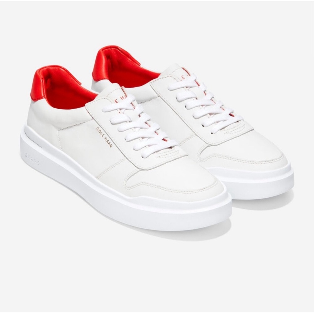 Cole Haan - women’s Grandpro Rally Court sneakers shoes white / red size 7.5